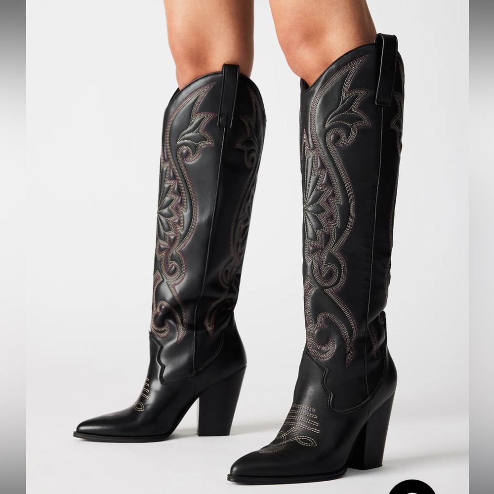 Steve Madden Lasso Black Multi Boots